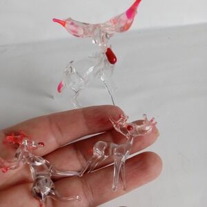 Glass Figures Reindeer
